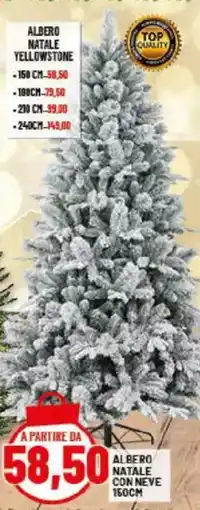 Risparmio Casa Albero natale con neve 150cm offerta