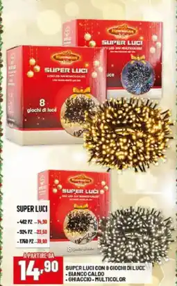 Risparmio Casa Super luci con 8 giochi di luce offerta