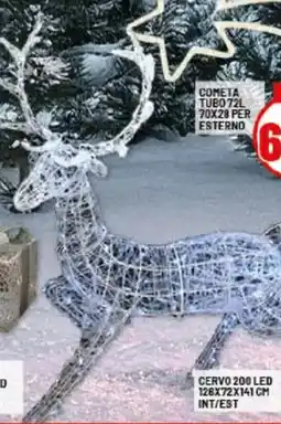 Risparmio Casa Cervo 200 LED 126x72x141 cm int/est offerta