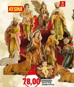 Risparmio Casa Personaggi nativita in resina 11 pezzi offerta