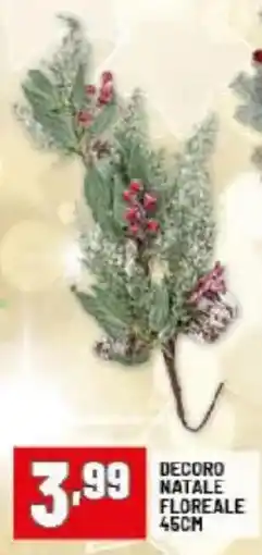 Risparmio Casa Decoro natale floreale 45cm offerta