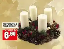 Risparmio Casa Centrotavola pigne 31x15cm offerta