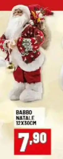 Risparmio Casa Babbo natale 12x30cm offerta
