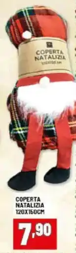 Risparmio Casa Coperta natalizia 120x150cm offerta