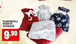 Risparmio Casa Plaid natale in sacco 127x152cm offerta