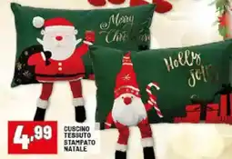 Risparmio Casa Cuscino tessuto stampato natale offerta