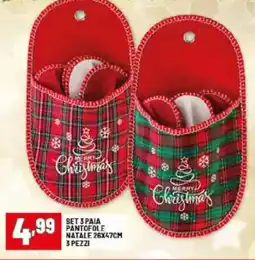 Risparmio Casa Set 3 paia natale 26x47cm 3 pezzi offerta