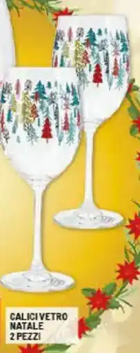 Risparmio Casa Calici vetro natale 2 pezzi offerta