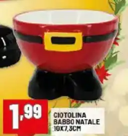Risparmio Casa Ciotolina babbo natale 10x7,3cm offerta