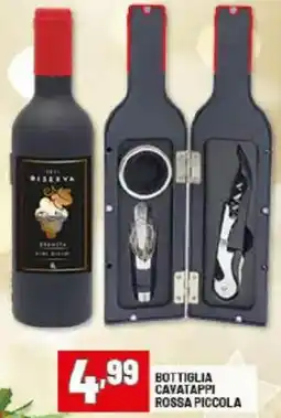 Risparmio Casa Botiglia cavatappi rossa piccola offerta