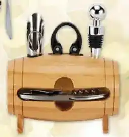 Risparmio Casa Botte legno cavatappi+ accessori offerta