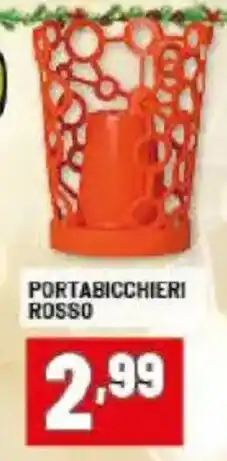 Risparmio Casa Gio style portabicchieri rosso offerta