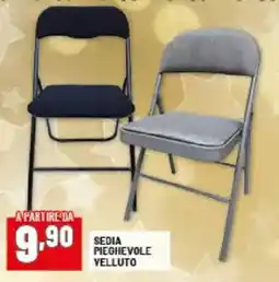 Risparmio Casa Sedia pieghevole velluto offerta