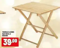 Risparmio Casa Tavolo legno naturale 8ox100 offerta