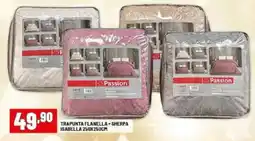 Risparmio Casa Trapunta flanella + sherpa isabella 250x250cm offerta