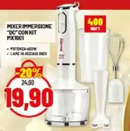 Risparmio Casa Girmi MIXER IMMERSIONE "DC" CON KIT MX1601 offerta