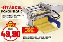 Risparmio Casa Ariete pastamatic macchina per la pasta pastamatic 1593 offerta