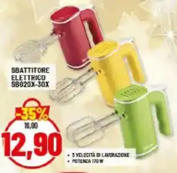 Risparmio Casa SBATTITORE ELETTRICO SB020X-30X offerta