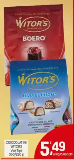 Crai Cioccolatini WITORS offerta
