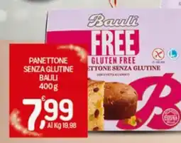 Crai Panettone senza glutine BAULI offerta
