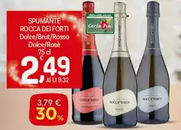 Crai SPUMANTE ROCCA DEI FORTI Dolce/Brut/Rosso Dolce/Rosè offerta
