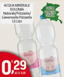 Crai ACQUA MINERALE DOLOMIA Naturale/Frizzante/ Lievemente Frizzante offerta