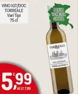 Crai Vino igt/doc TORREALE offerta