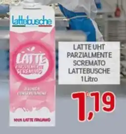 Crai Latte uht parzialmente scremato LATTEBUSCHE offerta