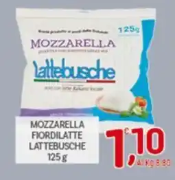 Crai Mozzarella fiordilatte LATTEBUSCHE offerta