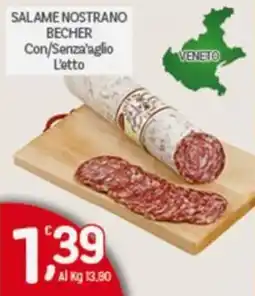 Crai Salame nostrano BECHER offerta