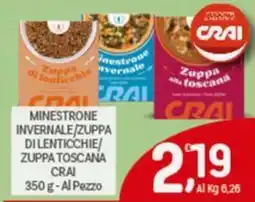 Crai Minestrone invernale/zuppa di lenticchie zuppa toscana CRAI offerta