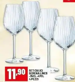 Risparmio Casa Set calici serena lines offerta