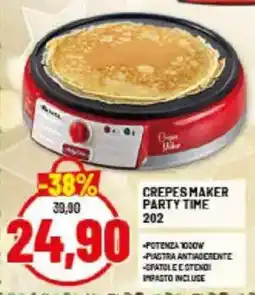 Risparmio Casa Crepes maker PARTY TIME 202 offerta