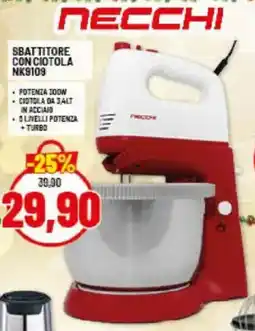Risparmio Casa NECCHI SBATTITORE CON CIOTOLA NK9109 offerta
