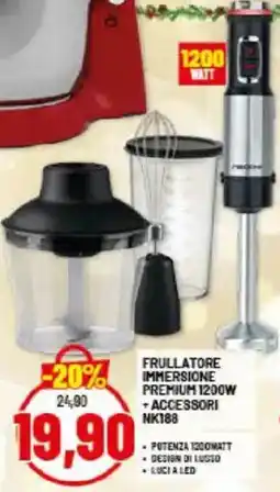 Risparmio Casa FRULLATORE IMMERSIONE PREMIUM 1200W + ACCESSORI NK188 offerta