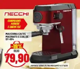Risparmio Casa NECCHI MACCHINA CAFFE MACINATO E CIALDE ST-694 offerta