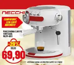 Risparmio Casa NECCHI MACCHINA CAFFE VINTAGE NEM-691 offerta