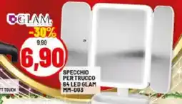 Risparmio Casa GLAM. SPECCHIO PER TRUCCO 64 LED GLAM MM-003 offerta