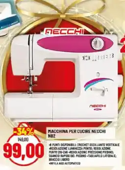 Risparmio Casa NECCHI MACCHINA PER CUCIRE NECCHI N82 offerta