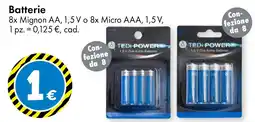 Tedi Batterie TEDI POWER offerta