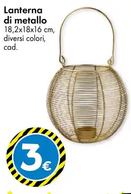 Tedi Lanterna di metallo offerta