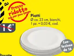 Tedi Piatti Ø ca. 23 cm offerta