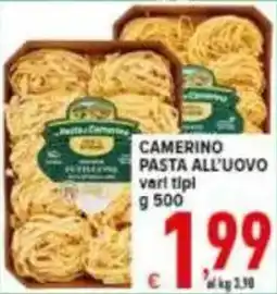 Iper Triscount CAMERINO pasta all'uovo offerta