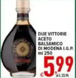 Iper Triscount Due vittorie aceto balsamico di modena I.G.P. offerta