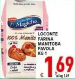 Iper Triscount LOCONTE farina manitoba favola offerta