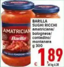 Iper Triscount BARILLA sughi ricchi offerta