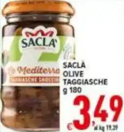 Iper Triscount Sacla olive taggiasche offerta