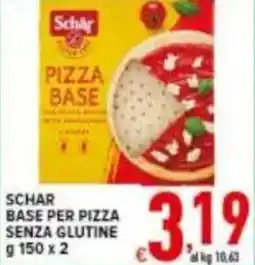Iper Triscount Schar base per pizza senza glutine offerta