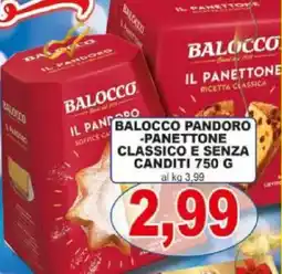 Pewex Balocco pandoro panettone classico e senza canditi offerta