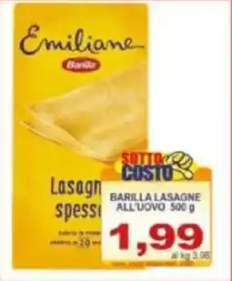 Pewex Barilla lasagne all'uovo offerta